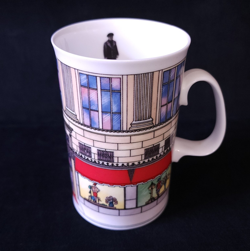 Vintage Saks Fifth Avenue Ave Fine Bone Made In England Coffee Cup Ceramic Mug